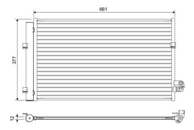 Condenser, air conditioning VALEO 822647