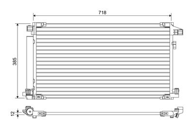 Condenser, air conditioning VALEO 822658