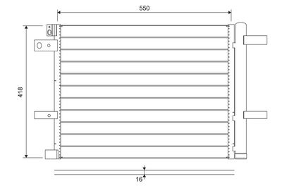 Condenser, air conditioning VALEO 822706