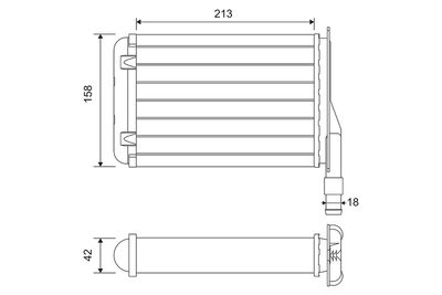 Heat Exchanger, interior heating VALEO 883790