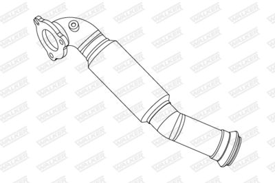 Corrugated Pipe, exhaust system WALKER 10962