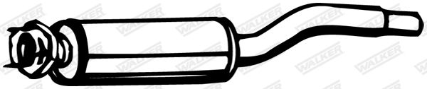 WALKER 15208 Front Muffler