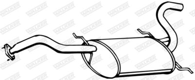 Rear Muffler WALKER 16496