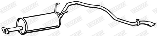 WALKER 18306 Rear Muffler