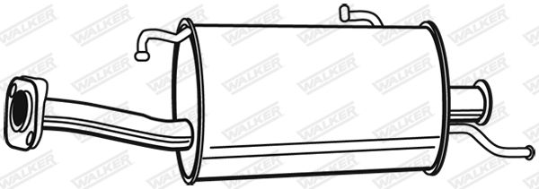 WALKER 21234 Rear Muffler