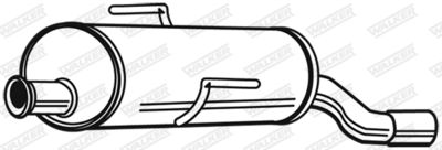 Rear Muffler WALKER 22501