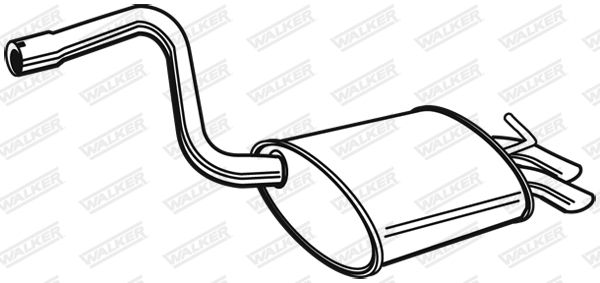 WALKER 22652 Rear Muffler