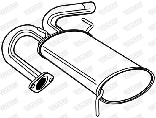 WALKER 22991 Rear Muffler