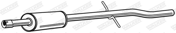 WALKER 23019 Centre Muffler