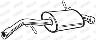 Rear Muffler WALKER 23088