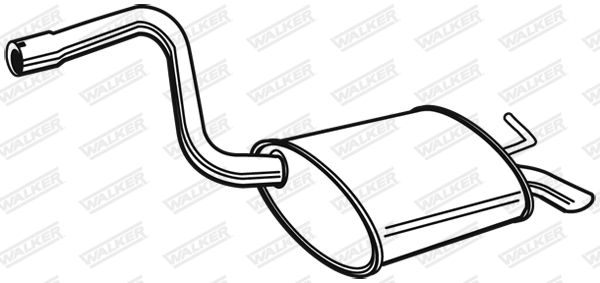 WALKER 23234 Rear Muffler