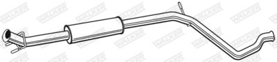 Centre Muffler WALKER 23407