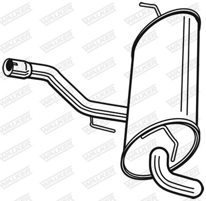 WALKER 23781 Rear Muffler