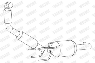 Soot/Particulate Filter, exhaust system WALKER 73379