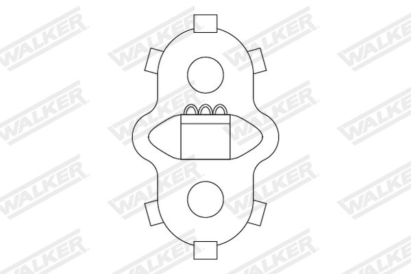 WALKER 82786 Rubber Strip, exhaust system