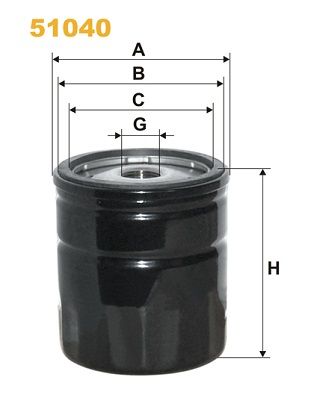 Oil Filter WIX FILTERS 51040