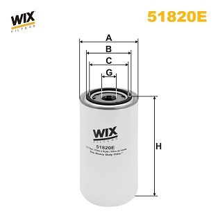 Oil Filter WIX FILTERS 51820E