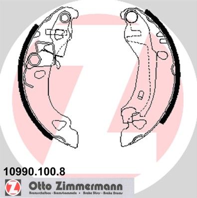 Brake Shoe Set ZIMMERMANN 10990.100.8