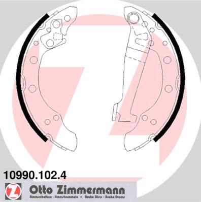 ZIMMERMANN 10990.102.4 Brake Shoe Set