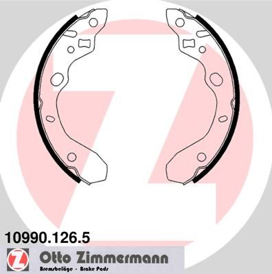 Brake Shoe Set ZIMMERMANN 10990.126.5