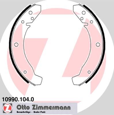 Brake Shoe Set ZIMMERMANN 10990.104.0