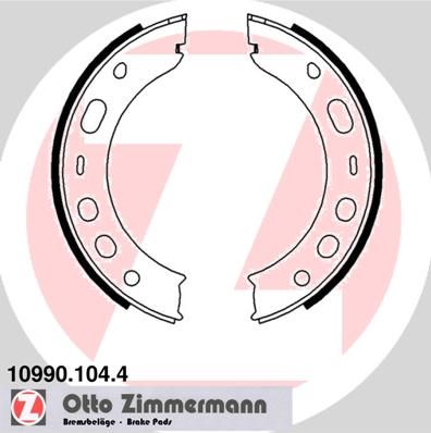 Brake Shoe Set, parking brake ZIMMERMANN 10990.104.4