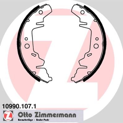 Brake Shoe Set ZIMMERMANN 10990.107.1