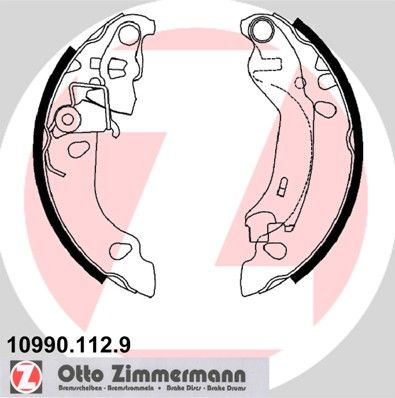 Brake Shoe Set ZIMMERMANN 10990.112.9