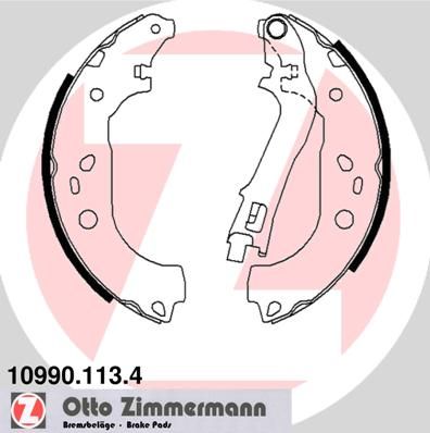 Brake Shoe Set ZIMMERMANN 10990.113.4