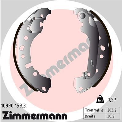 Brake Shoe Set ZIMMERMANN 10990.159.3