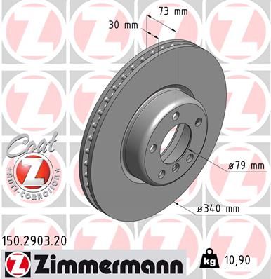 Brake Disc ZIMMERMANN 150.2903.20