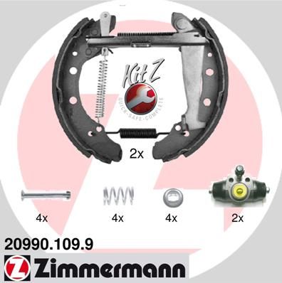 ZIMMERMANN 20990.109.9 Brake Shoe Set