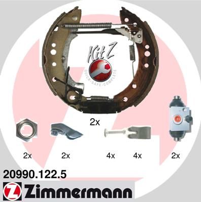 ZIMMERMANN 20990.122.5 Brake Shoe Set