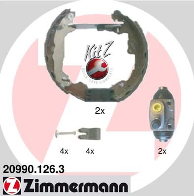 Brake Shoe Set ZIMMERMANN 20990.126.3