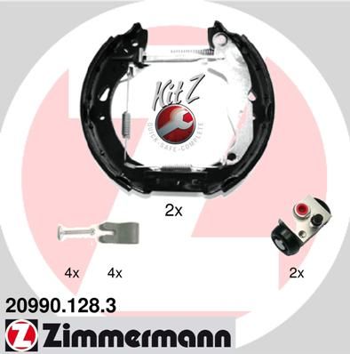 ZIMMERMANN 20990.128.3 Brake Shoe Set