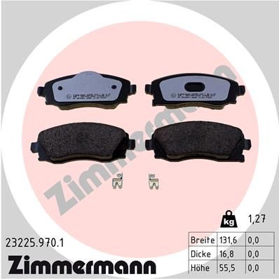 ZIMMERMANN 23225.970.1 Brake Pad Set, disc brake