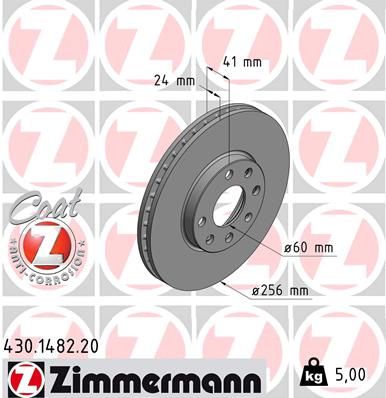 ZIMMERMANN 430.1482.20 Brake Disc