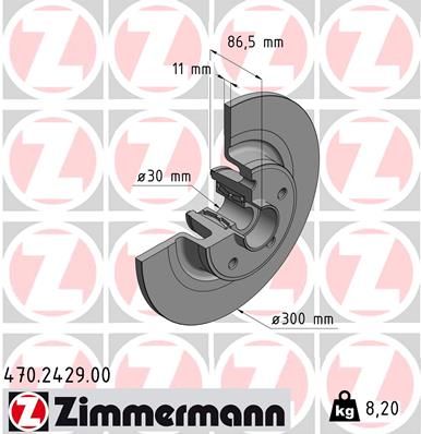 Brake Disc ZIMMERMANN 470.2429.00