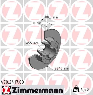 Brake Disc ZIMMERMANN 470.2417.00