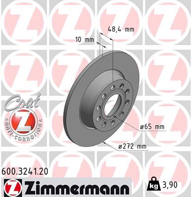 Brake Disc ZIMMERMANN 600.3241.20