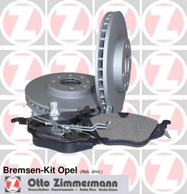 Brake Kit, disc brake ZIMMERMANN 640.4200.00