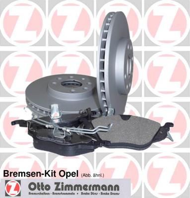 Brake Kit, disc brake ZIMMERMANN 640.4202.00