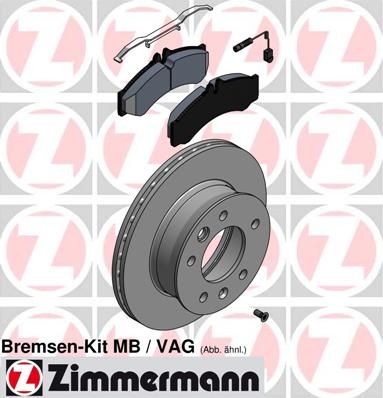 Brake Kit, disc brake ZIMMERMANN 640.4301.00